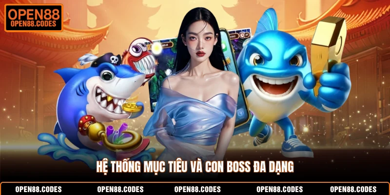 Hệ thống mục tiêu và con boss đa dạng
