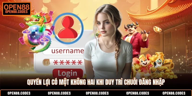 Quyền lợi có một không hai khi duy trì chuỗi đăng nhập