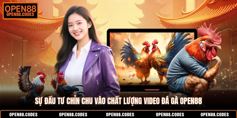 Sự đầu tư chỉn chu vào chất lượng video đá gà OPEN88